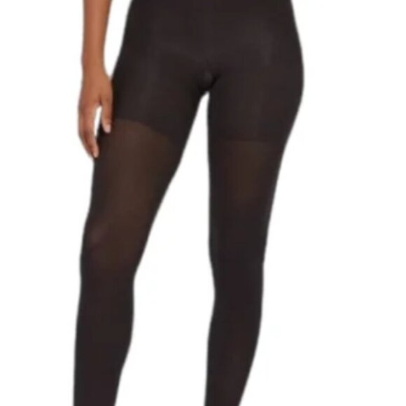 SPANX Assets Black High-Waist Shaping Tights - Picture 3 of 3